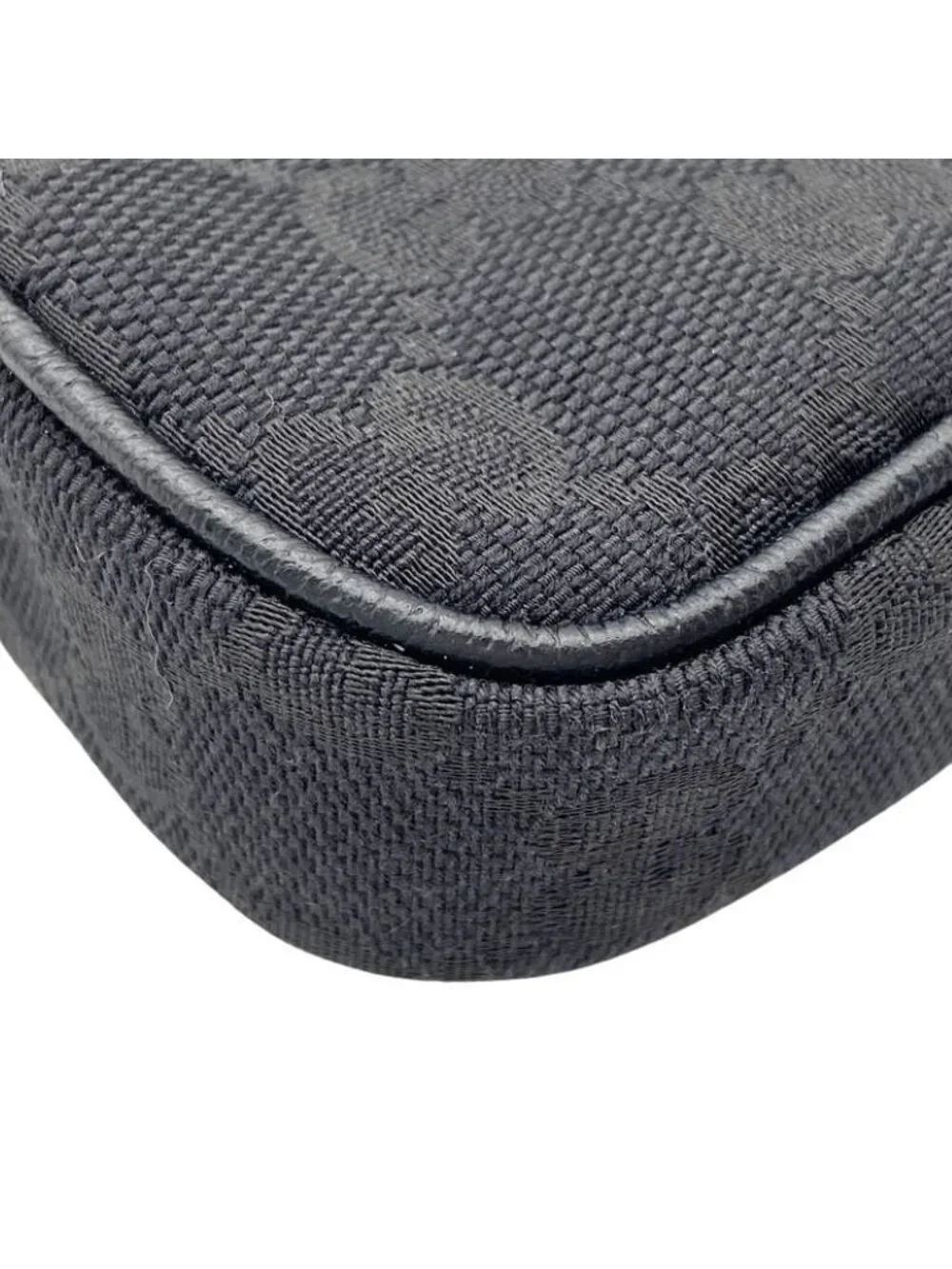 Gucci Galet Case GG Canvas Black Messenger Bag
